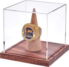 Championship Ring Display Case, No Assembly Required Clear Acrylic Single Ring H