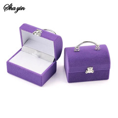 1 Piece Small Jewelry Box Velvet Wedding Ring Box Necklace Display Box Cute Bear