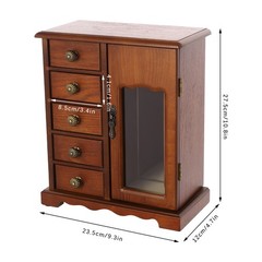 1 piece of 5-Drawer Multifunctional Jewelry Box, Large Jewelry Storage Box