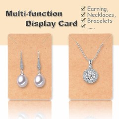 100 Pcs Earring Display Cards with 100 Jewelry Packaging for Earrings Necklace