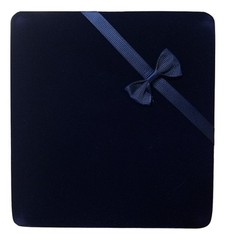 XL NAVY VELVET SET JEWELRY GIFT BOX -NECKLACE EARRING & BRACELET & X’MAS BONUS