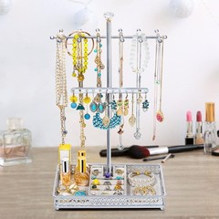 Jewelry Tree Stand Organizer 3in1 Necklace Organizer Display Bracelet Earrings
