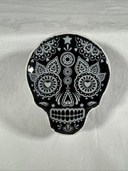 Streamline Inc Novelty Sugar Skull Jewelry Case Black and White