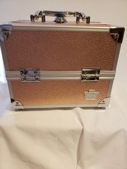 Pink Aluminum Caboodles Make-up Case with 4-Trays