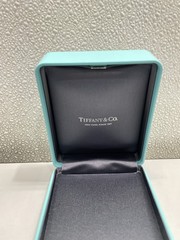 Tiffany & Co Blue Leather Jewelry Box, 4in
