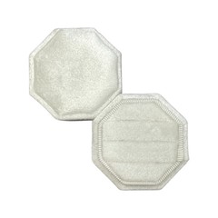 3 Slots Octagon Velvet Ring Box For Engagement and Wedding Vintage
