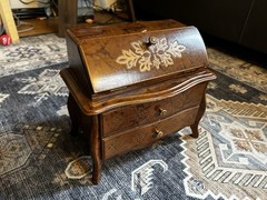 Vintage Music Jewelry Box Wooden Price Import Florentine Style