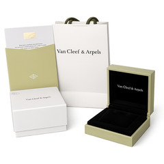 Van Cleef & Arpels Necklace Box VCA Original Travel Jewelry Case Empty Box Only