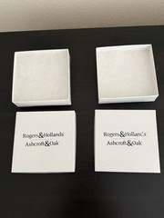 Two White Empty Jewelry Box