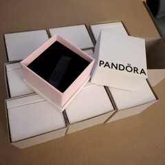 Lot of 10 Pandora New White Bead/Ring/Charm/Pendant Box 100% Authentic US Store