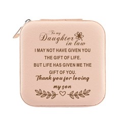 Mom’s Gift to Daughter-in-Law: Luxury Jewelry Box Organizer for Pink