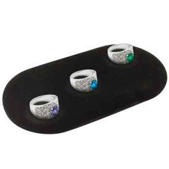 Black Velvet Oval Jewelry Presentation Display Pad – 2 Sizes Available