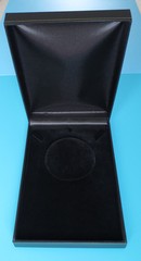 Leatherette Necklace Box #116 – Black color – New with minor defects