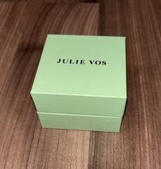 Empty Julie Vos Jewelry Box Green 2 3/4 x 2 3/4 Inch